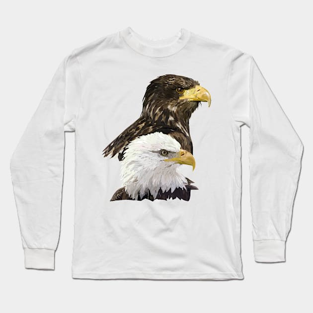 European Pigargo and American Pigargo Long Sleeve T-Shirt by obscurite